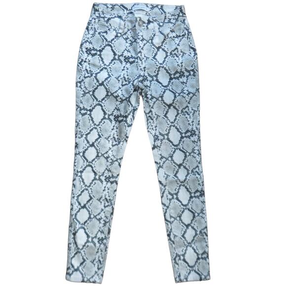 Hammer Animal Print Jeans Mid-Rise Denim Pants Snakeskin Print Size 26 NWOT - Picture 1 of 9